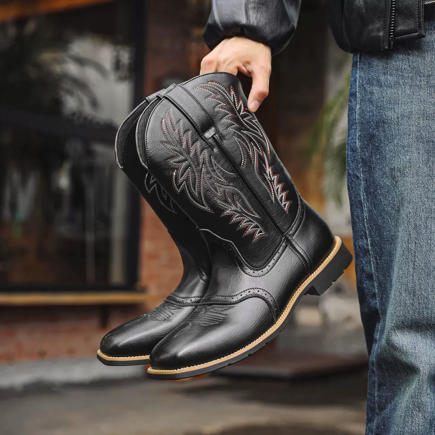 Martin | Bottes de Cowboy en Cuir de Style Western pour Hommes - Conçues pour l'Aventure