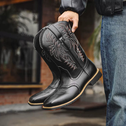 Martin | Bottes de Cowboy en Cuir de Style Western pour Hommes - Conçues pour l'Aventure