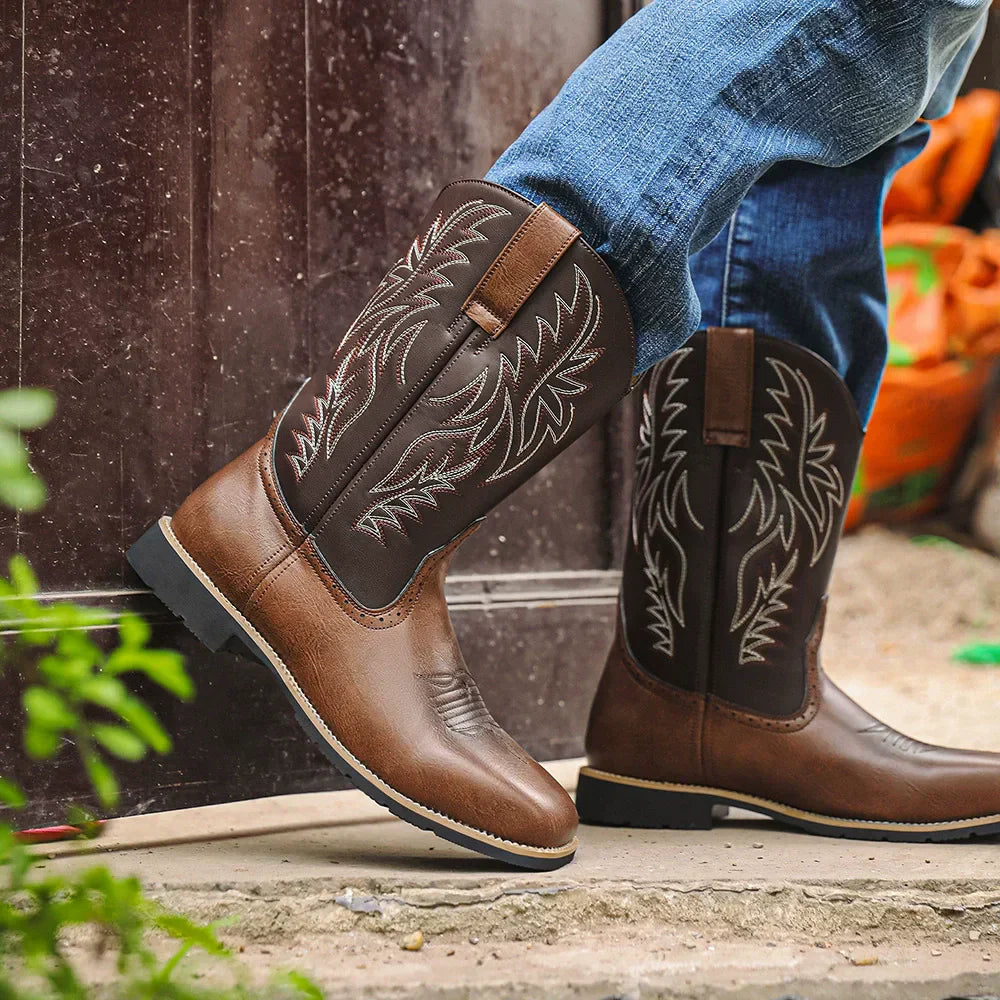 Martin | Bottes de Cowboy en Cuir de Style Western pour Hommes - Conçues pour l'Aventure