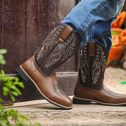 Martin | Bottes de Cowboy en Cuir de Style Western pour Hommes - Conçues pour l'Aventure