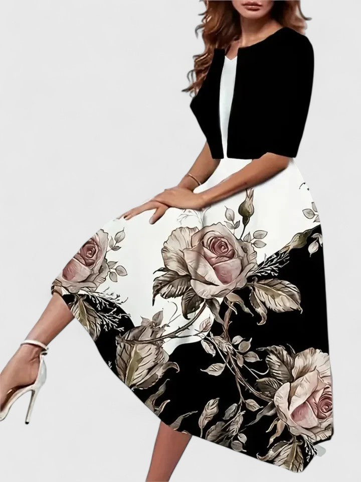 Chantal | Robe Midi Chic pour Toutes les Occasions