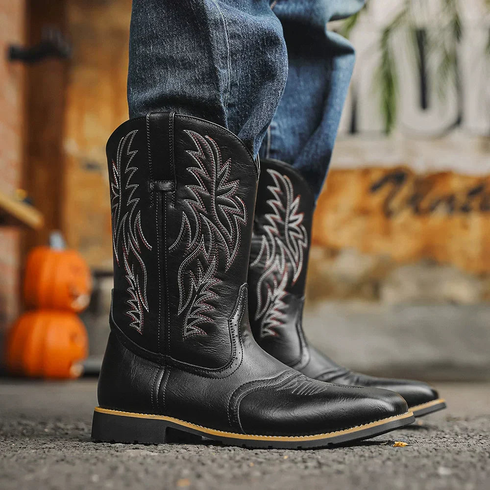 Martin | Bottes de Cowboy en Cuir de Style Western pour Hommes - Conçues pour l'Aventure