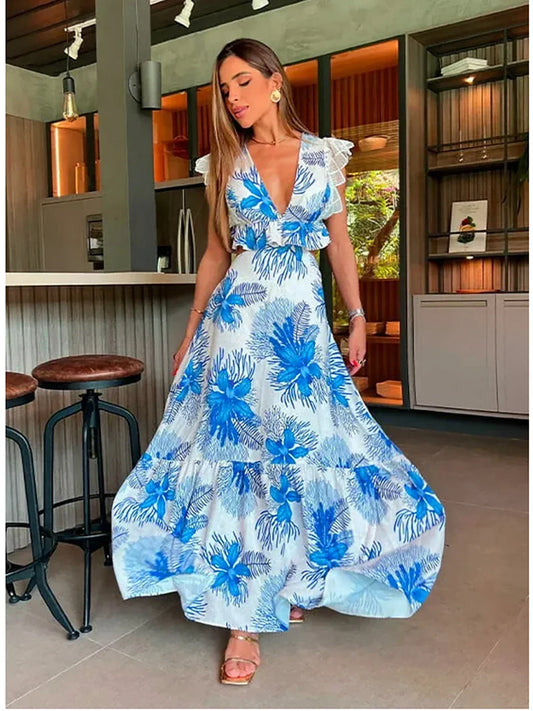 Robe de Mariage Invité Sans Manches en Dentelle Tendance