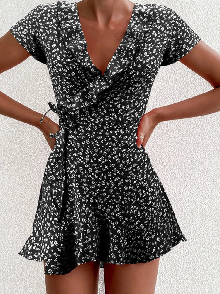 Chloe - Robe Midi Florale pour Toutes les Occasions