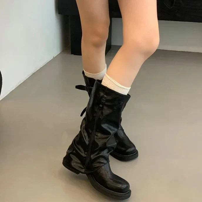 Charlotte - Bottes de mode rétro jusqu'au genou pour toutes les occasions