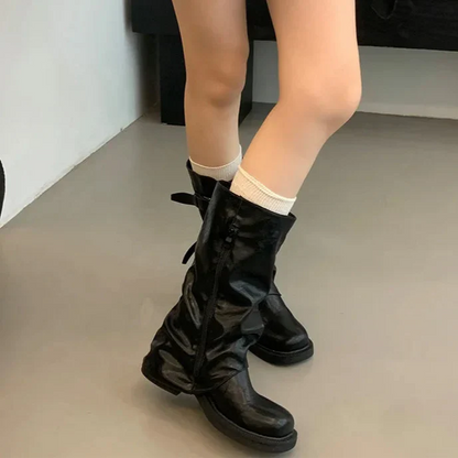 Charlotte - Bottes de mode rétro jusqu'au genou pour toutes les occasions