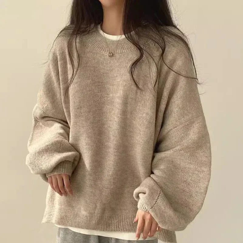 Pull en Tricot Oversize Confortable pour Toutes les Saisons