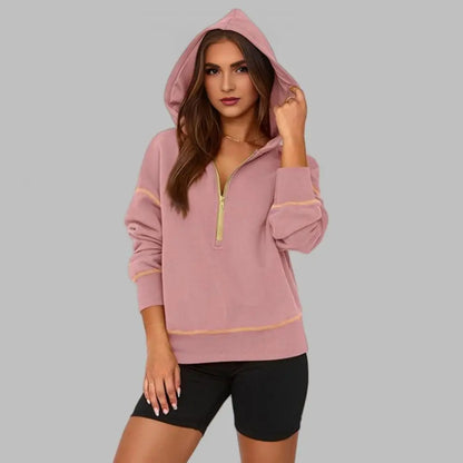 Theresa - Sweat à capuche zippé élégant pour toutes les occasions