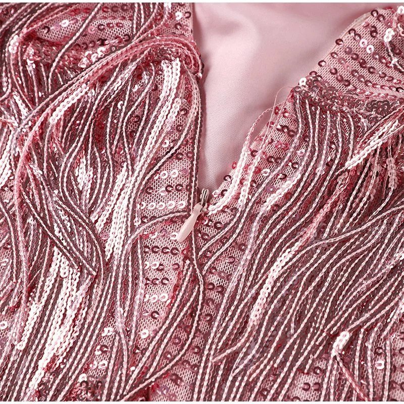 Robe de Soirée Éblouissante en Sequins pour les Fêtes