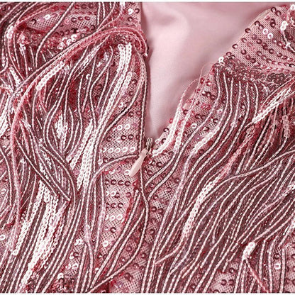 Robe de Soirée Éblouissante en Sequins pour les Fêtes