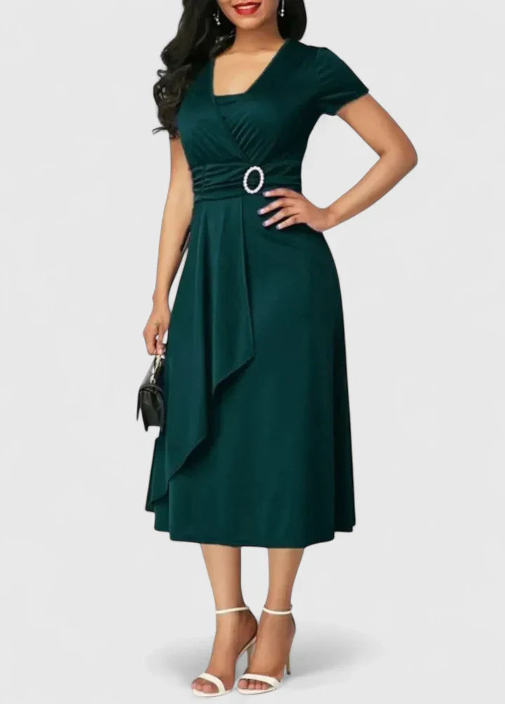 Zhyrelle | Robe Midi Chic pour Toutes les Occasions