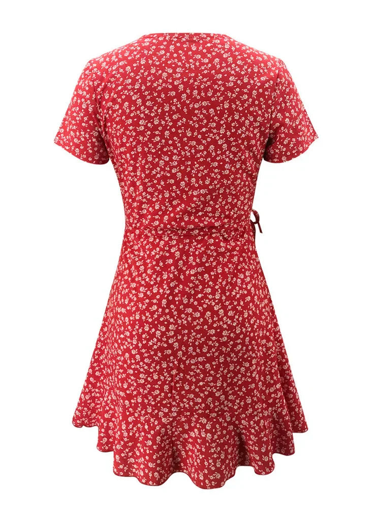 Chloe - Robe Midi Florale pour Toutes les Occasions