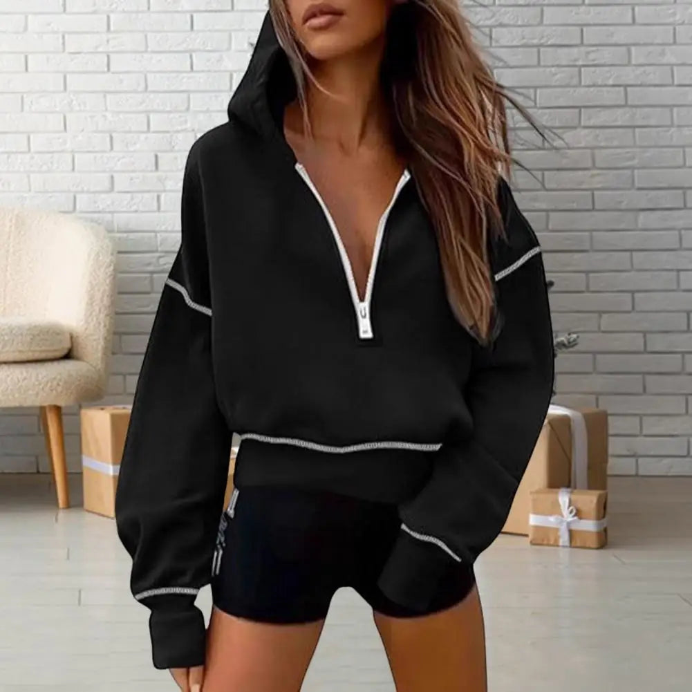 Theresa - Sweat à capuche zippé élégant pour toutes les occasions