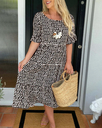 Robe Midi Zora Sable pour Toutes Occasions