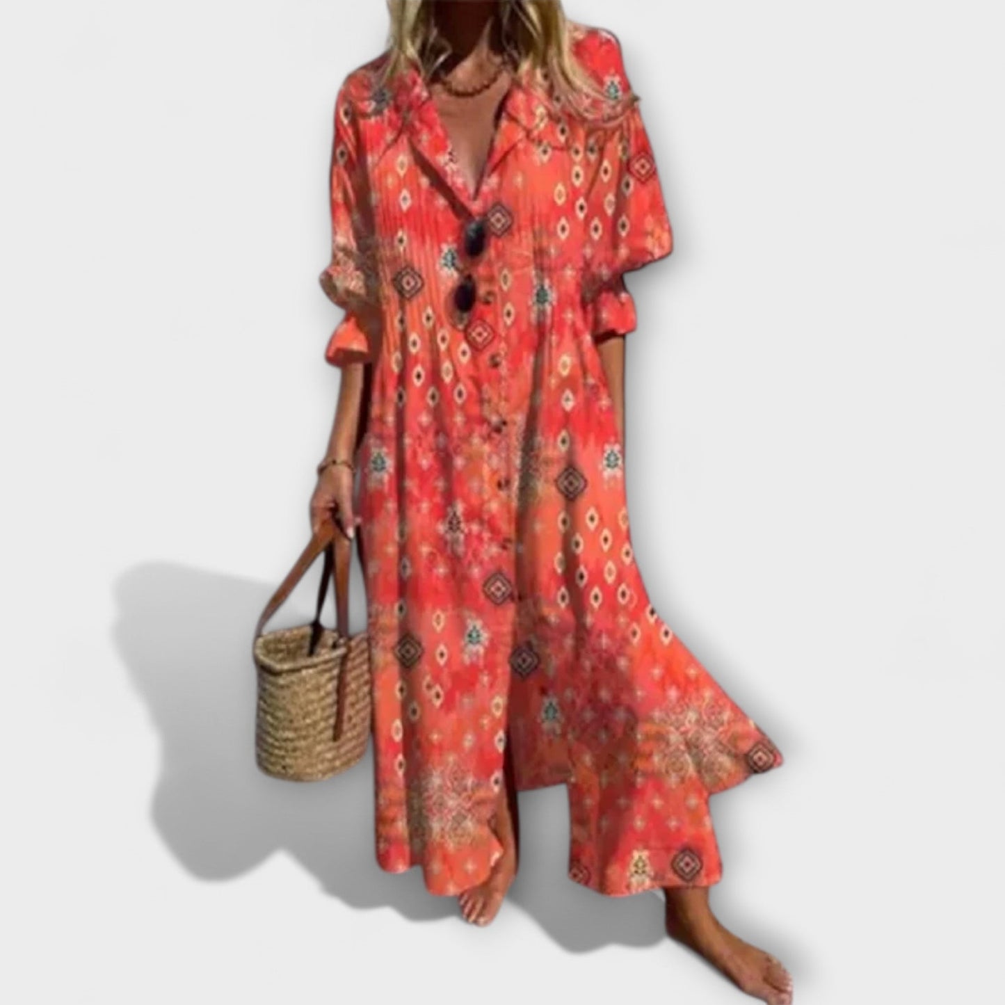 Lila - Robe Maxi Flatteuse pour un Style Sans Effort