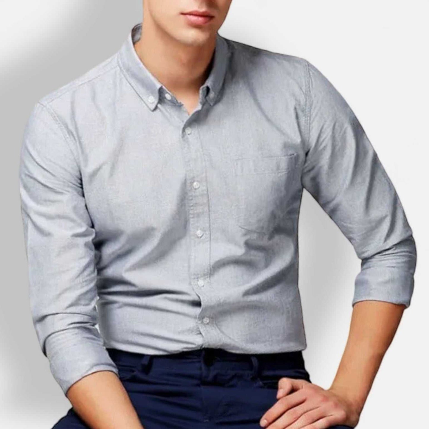 Chemise à Manches Longues Slim Fit Chic pour Événements Élégants