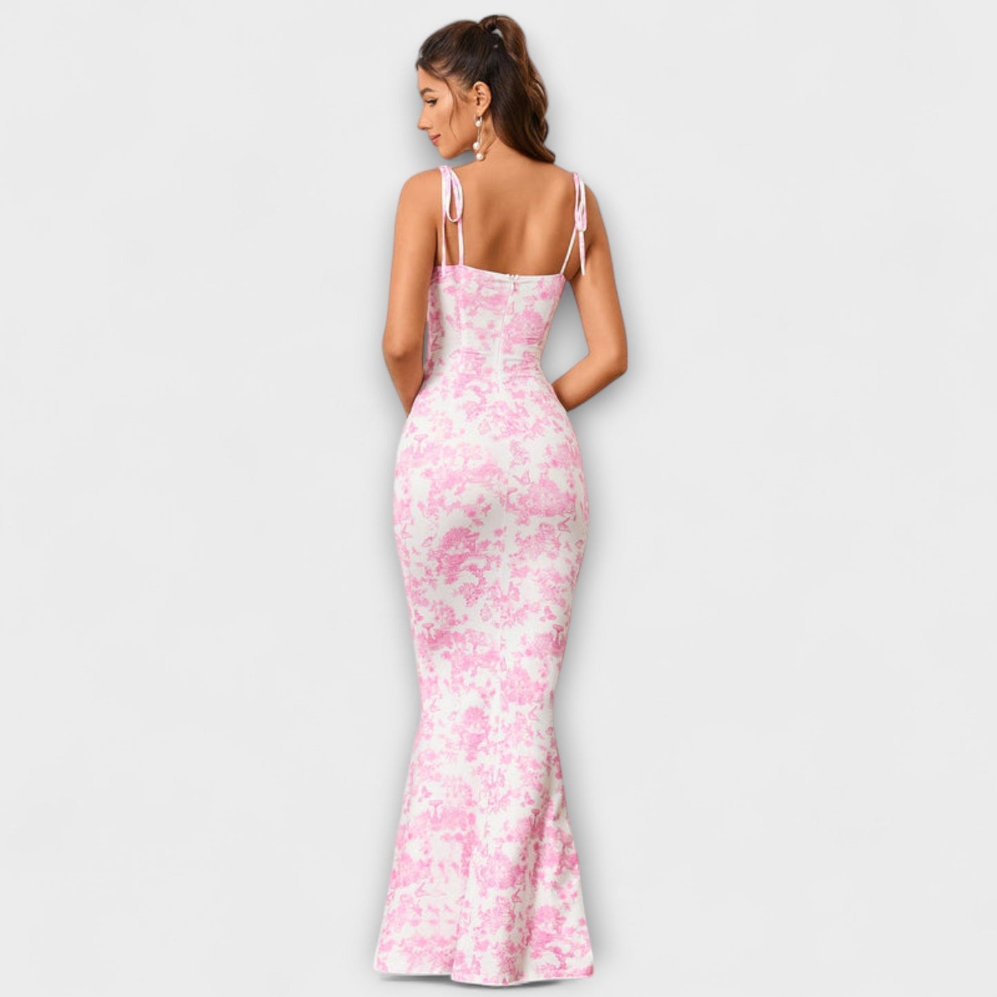 Robe Imprimée Florale Thalia pour Occasions Spéciales