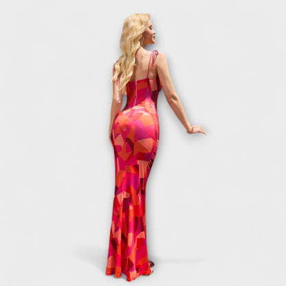 Robe Imprimée Florale Thalia pour Occasions Spéciales