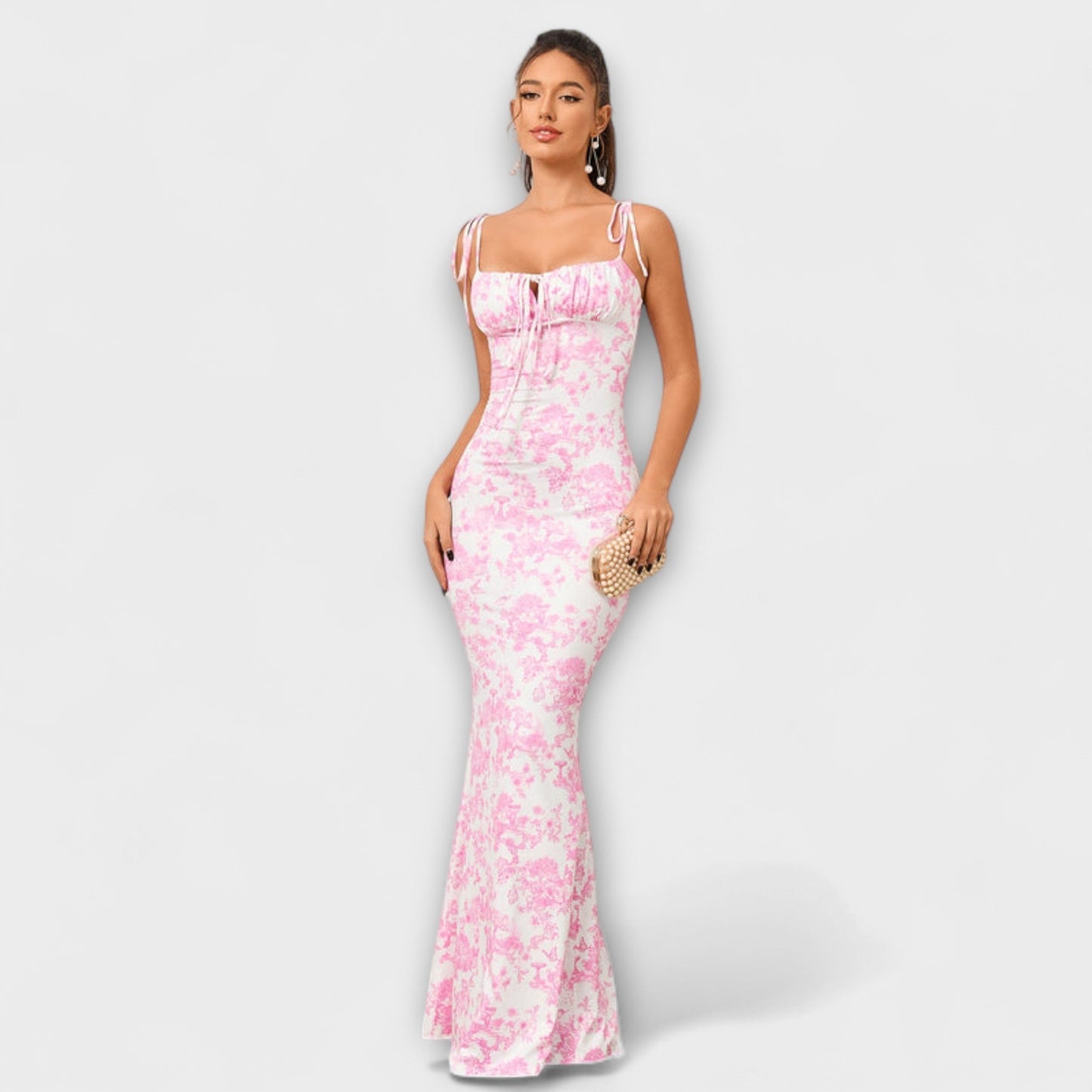 Robe Imprimée Florale Thalia pour Occasions Spéciales
