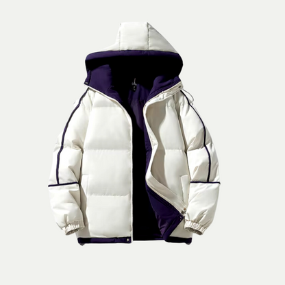 Parka Puffer Unisexe à Capuche – Vêtements d'Hiver Isolés
