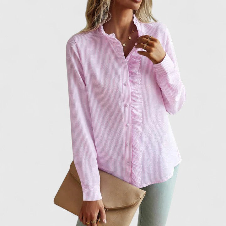 Yasmine | Blouse Chic à Manches Longues pour Toutes les Occasions