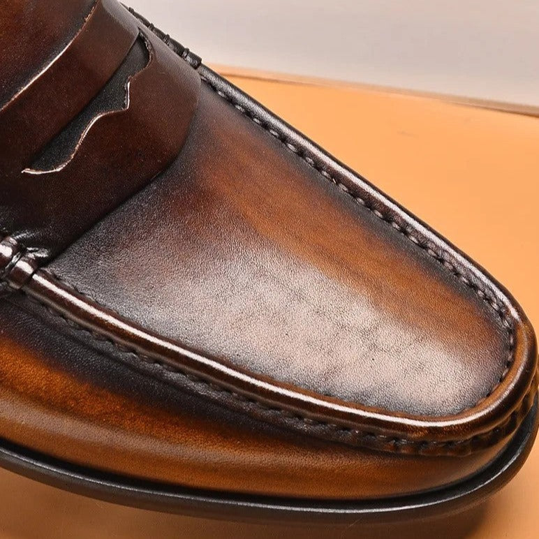 Mocassins Chic en Cuir Vegan à Enfiler pour le Travail et les Événements