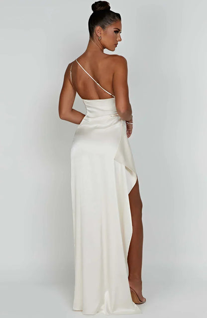 Robe Maxi Asymétrique Chic pour Soirée