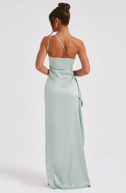 Robe Maxi Asymétrique Chic pour Soirée