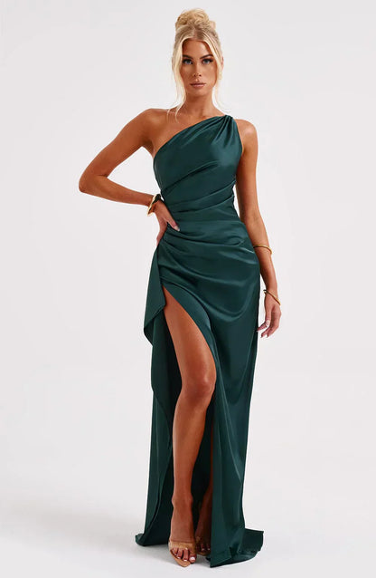 Robe Maxi Asymétrique Chic pour Soirée