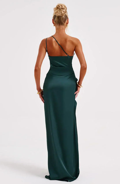Robe Maxi Asymétrique Chic pour Soirée