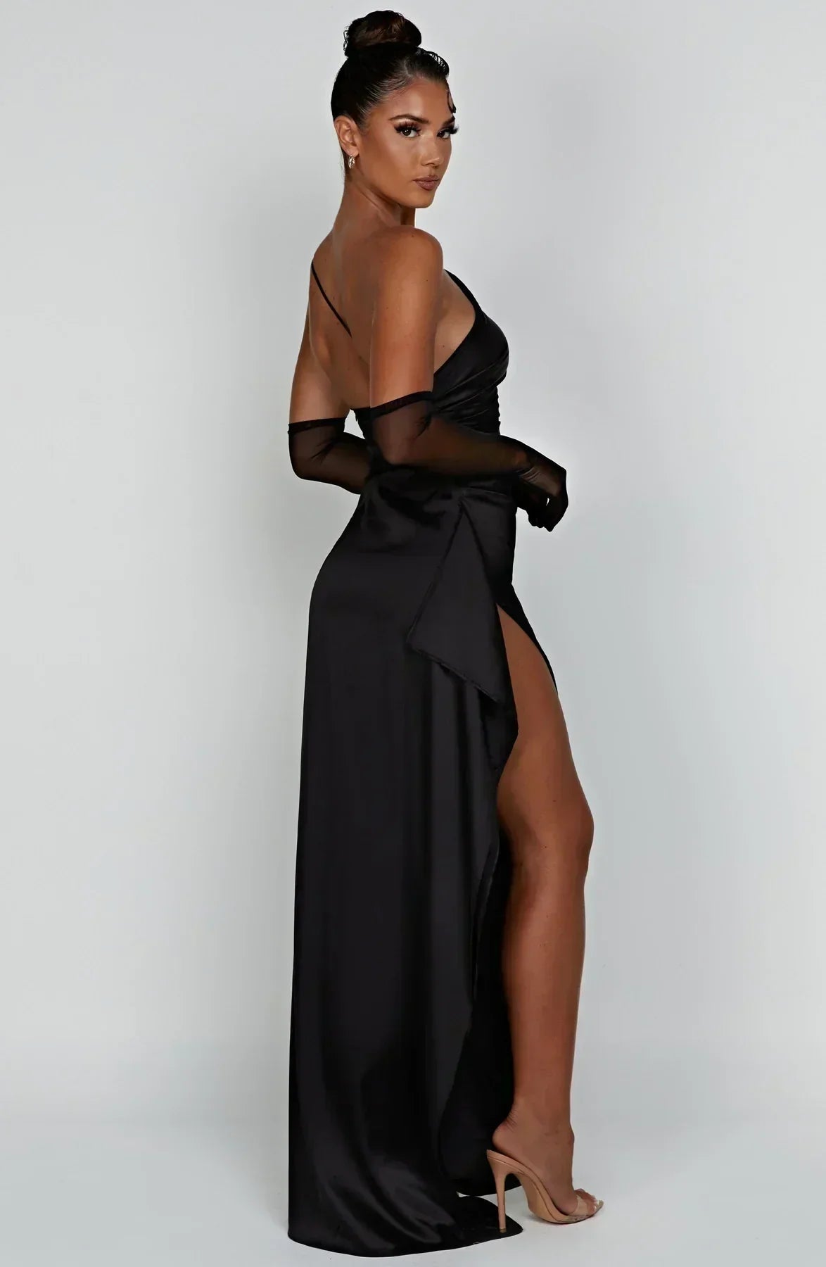 Robe Maxi Asymétrique Chic pour Soirée