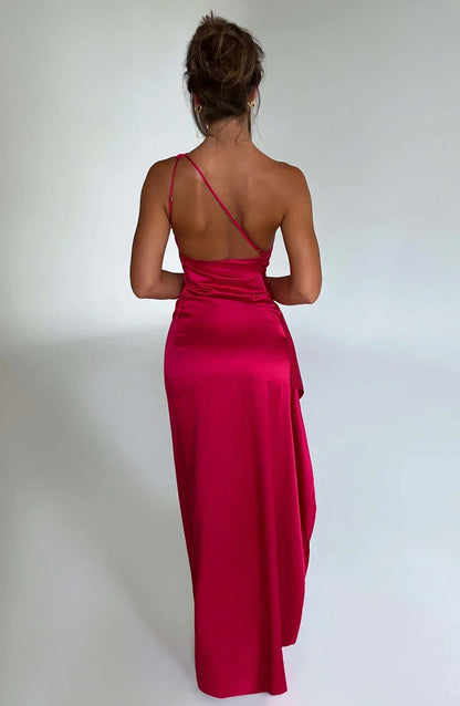 Robe Maxi Asymétrique Chic pour Soirée