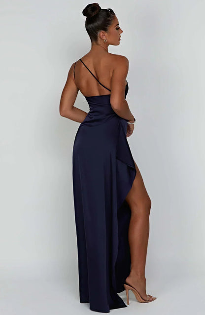 Robe Maxi Asymétrique Chic pour Soirée