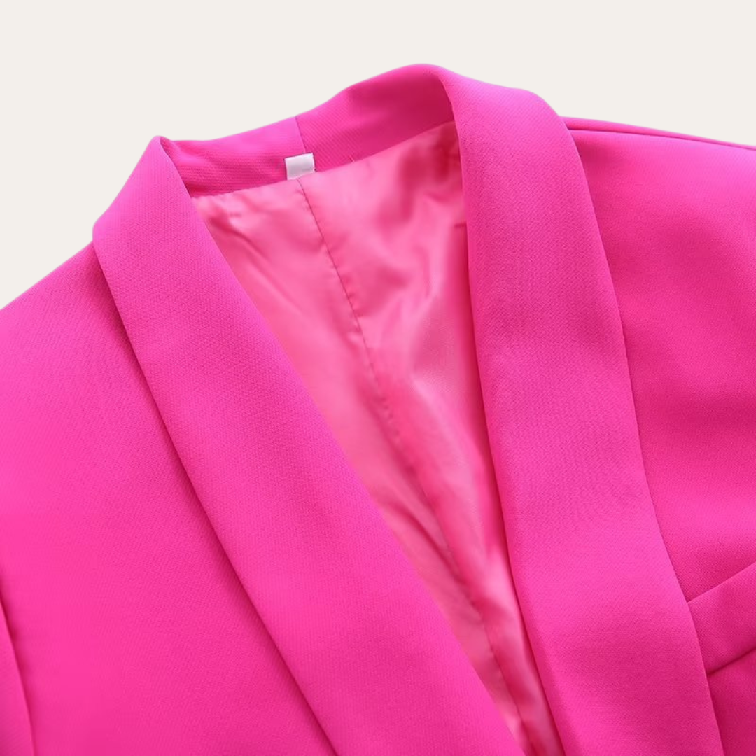 Ensemble Blazer Chic pour Femmes et Pantalons à Jambe Large pour Événements Élégants