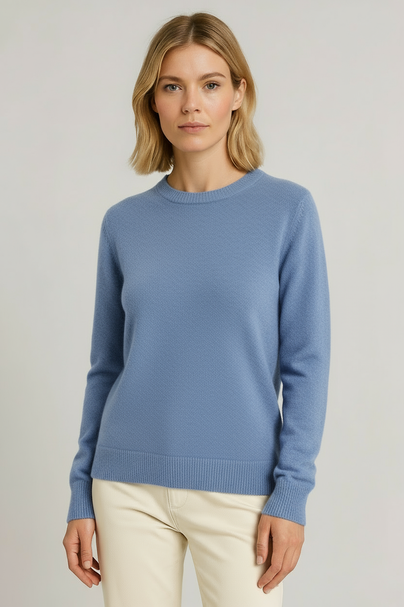 Pull en Tricot Classique à Col Rond pour Femmes pour Toutes les Occasions