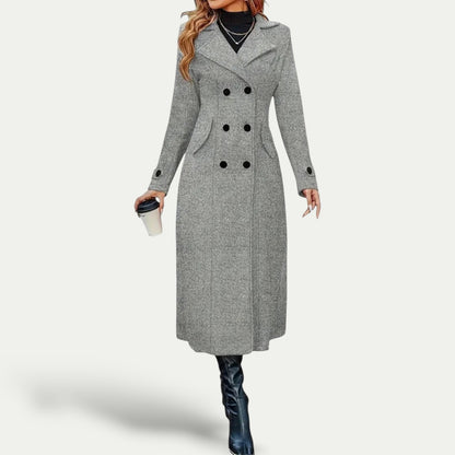 Manteau Long Élégant pour Femmes à Porter en Hiver