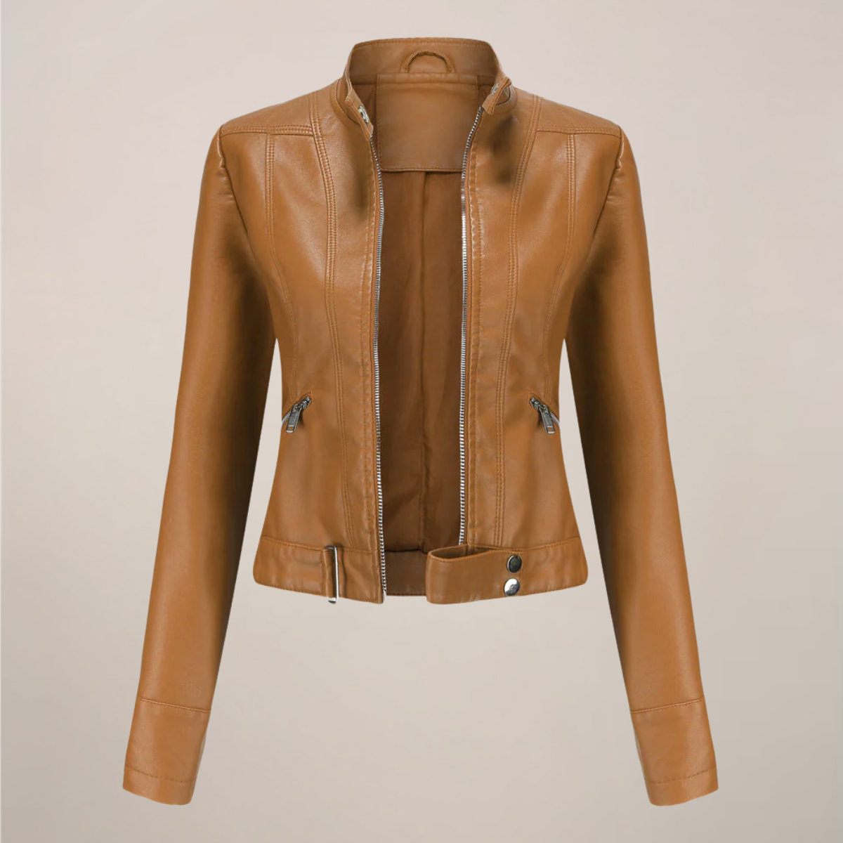 Veste de Biker en Similicuir Chic pour un Style Quotidien