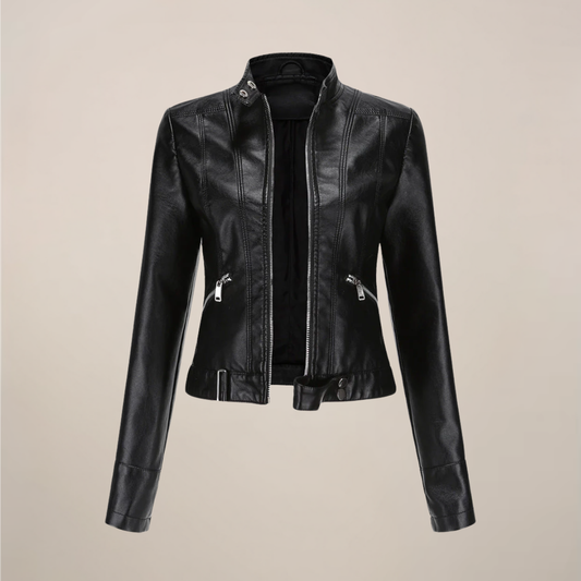 Veste de Biker en Similicuir Chic pour un Style Quotidien