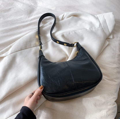 Sac Hobo Chic avec Fermeture Éclair et Bandoulière Ajustable