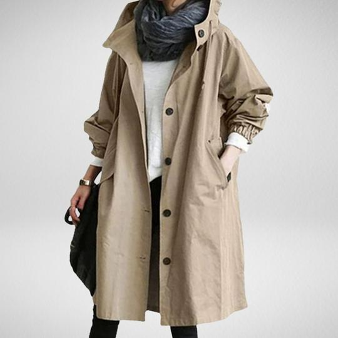 Manteau Long à Capuche Chic pour un Port Tout au Long de l'Année