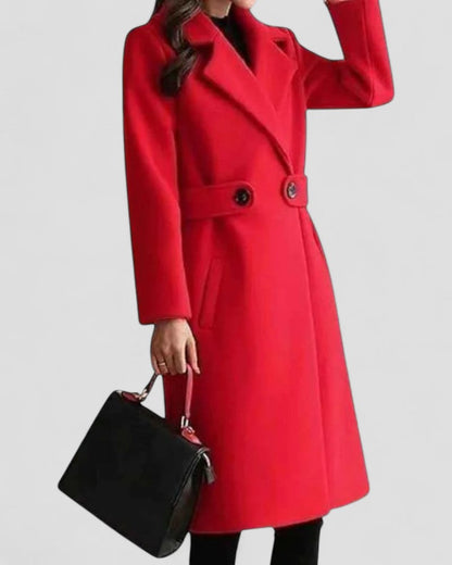 Manteau Maxi Femme avec Col Revers – Vêtements d'extérieur Élégants pour Toutes les Saisons