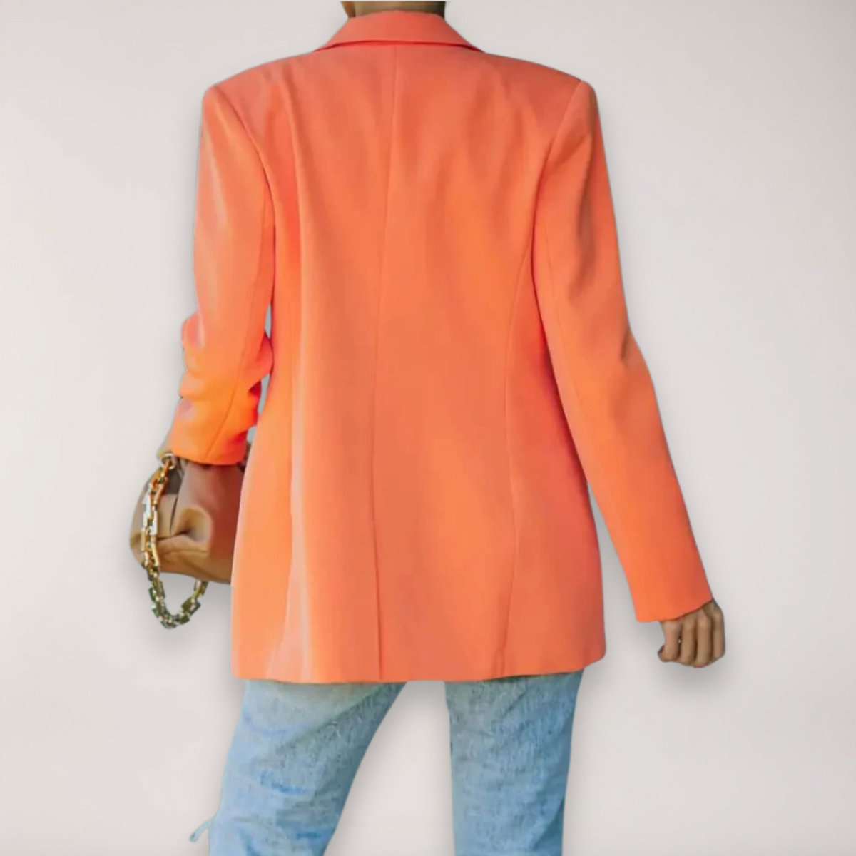 Blazer Oversized Chic pour Femmes - Veste à Revers Élégante pour le Bureau et les Soirées