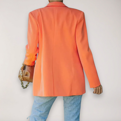 Blazer Oversized Chic pour Femmes - Veste à Revers Élégante pour le Bureau et les Soirées