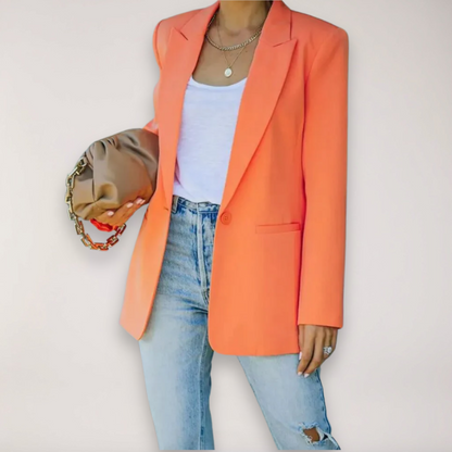 Blazer Oversized Chic pour Femmes - Veste à Revers Élégante pour le Bureau et les Soirées