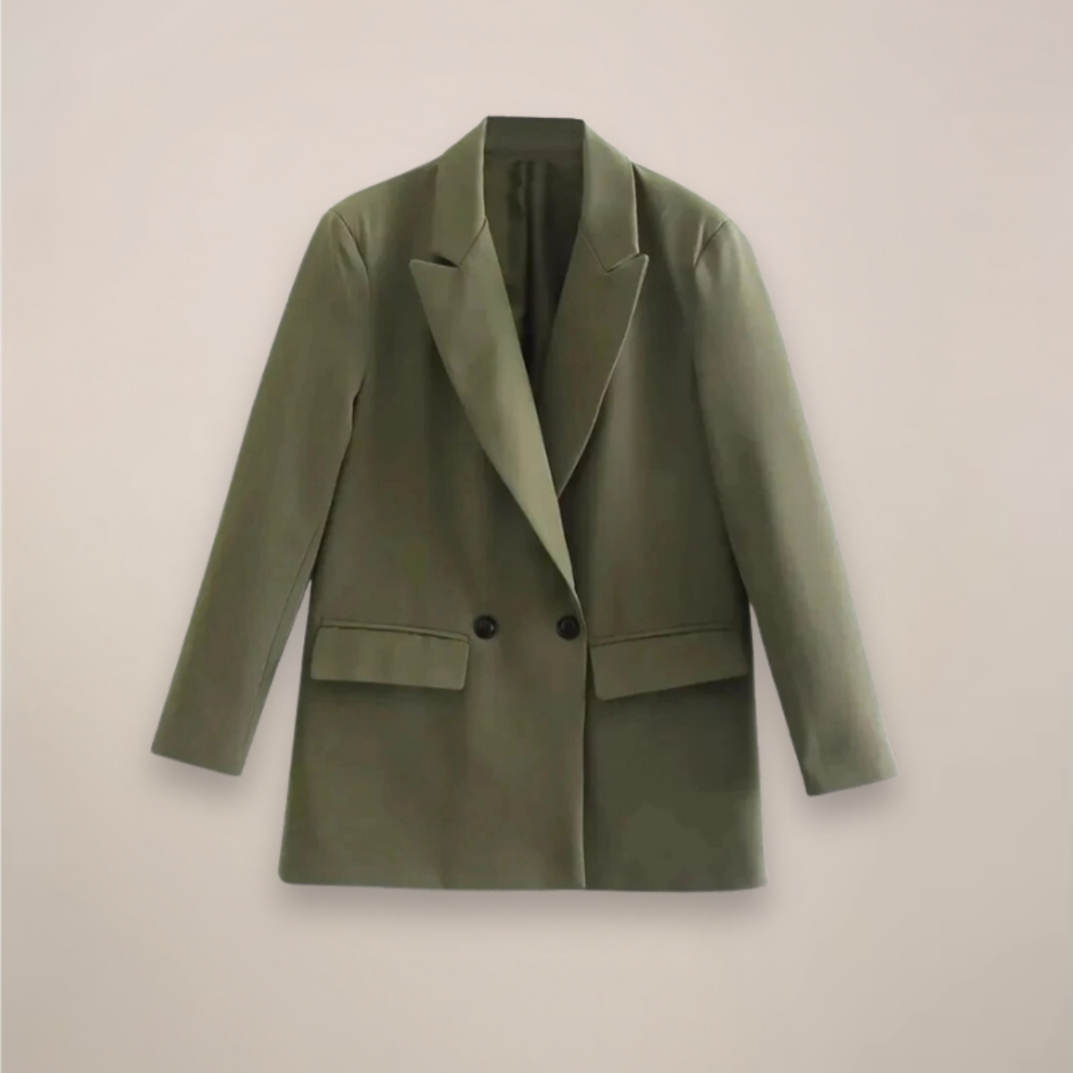 Blazer Chic Oversized à Double Boutonnage pour l'Automne/Hiver