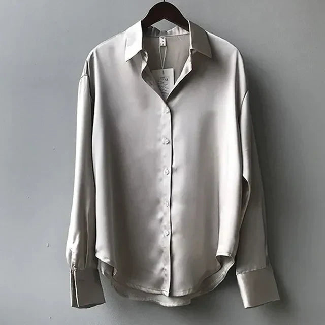 Blouse en Satin pour Femmes - Style Chic pour Toutes les Occasions