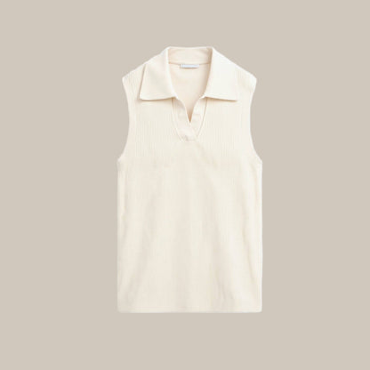 Haut en Tricot Chic pour Femmes avec Col Ouvert en V