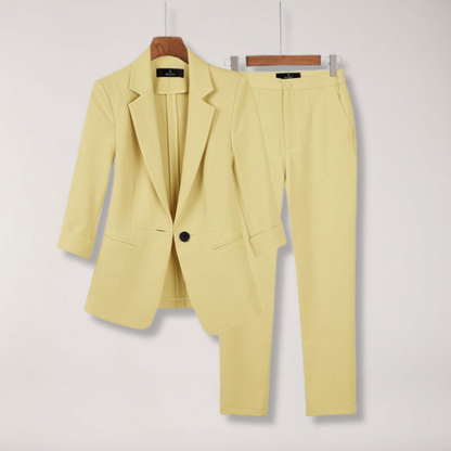 Ensemble Blazer et Pantalon Chic pour Femmes pour le Bureau et les Événements