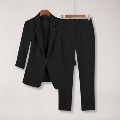 Ensemble Blazer et Pantalon Chic pour Femmes pour le Bureau et les Événements