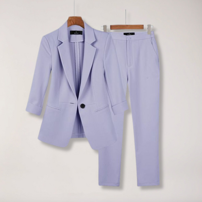 Ensemble Blazer et Pantalon Chic pour Femmes pour le Bureau et les Événements